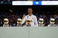 Ronaldo has a record-tying five Ballon d'Ors